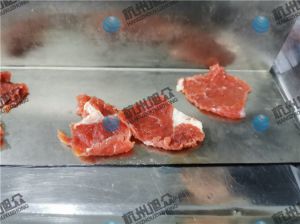 感謝客戶反饋，230A小型切魚片機(jī)切牛肉片效果